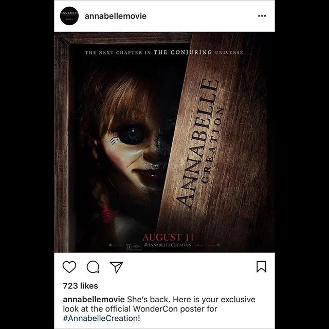 Oh my, just saw this trailer first thing in my morning awakening. I am absolutely thrilled to see another movie from The Conjuring universe! Can't wait until it comes out. #AnnabelleCreation