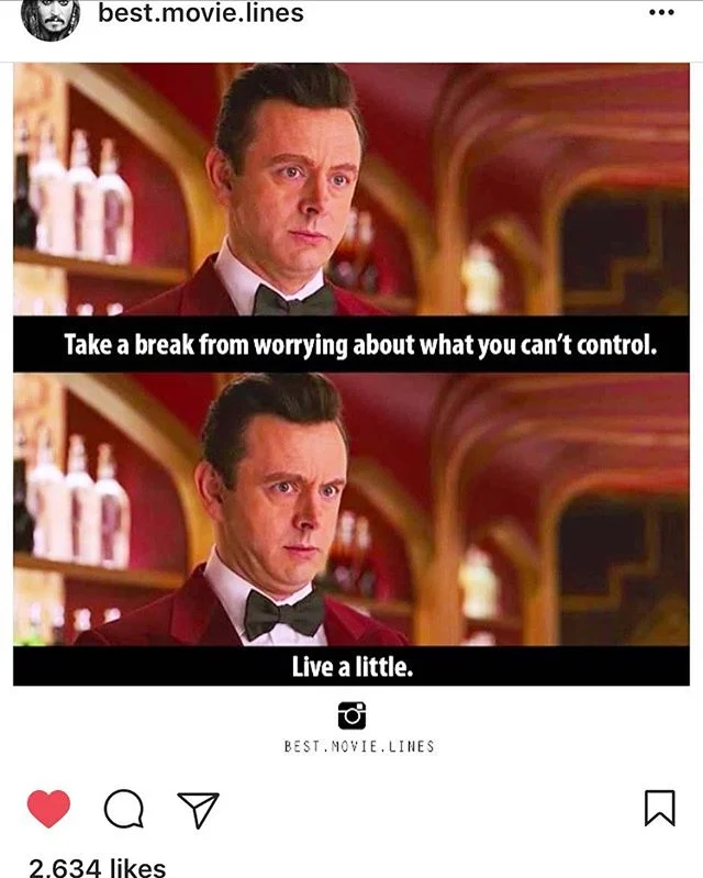 Live a little. #moviequotes #outofcontrol