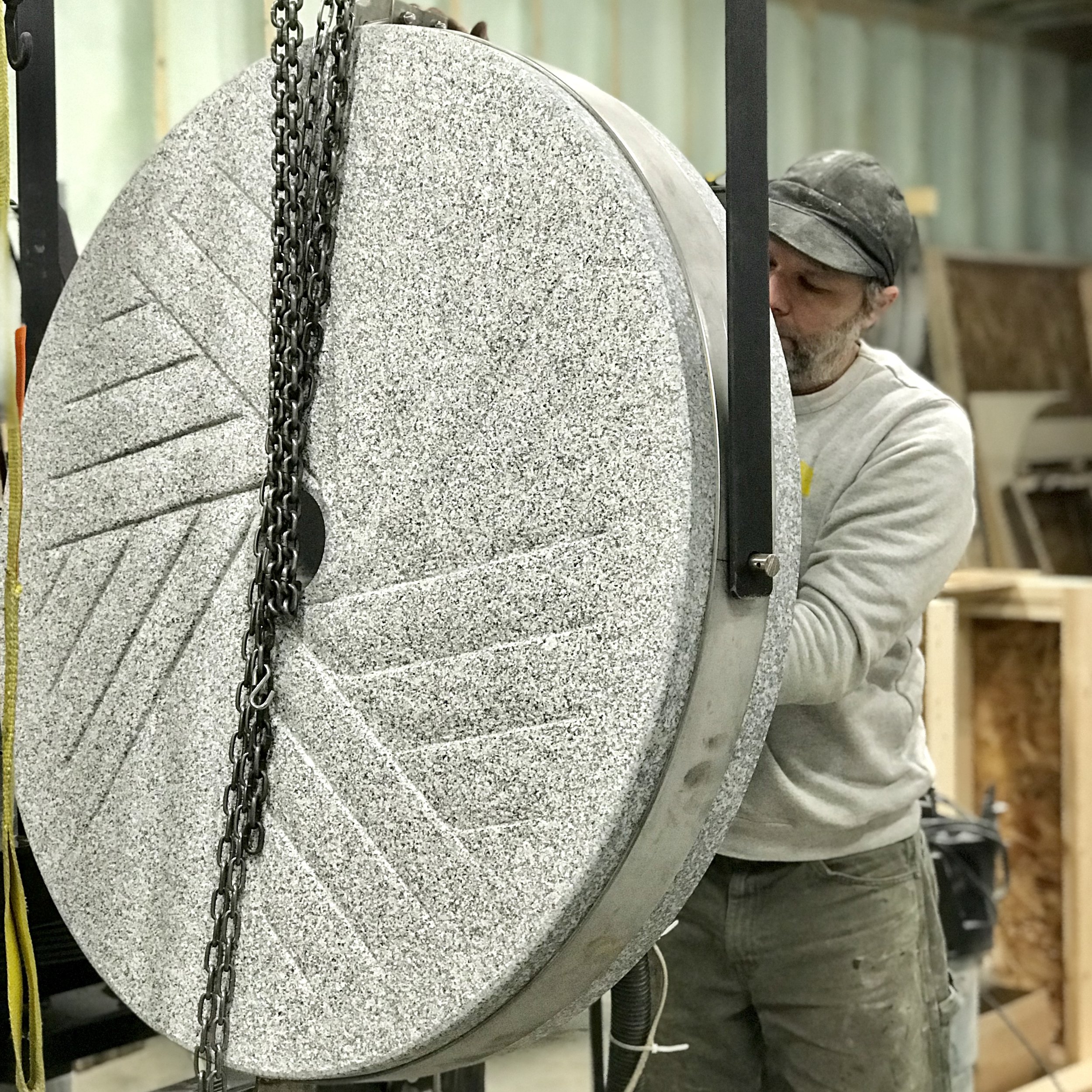 Testing the Mockmill with Andrew Heyn at Elmore Mountain Bread