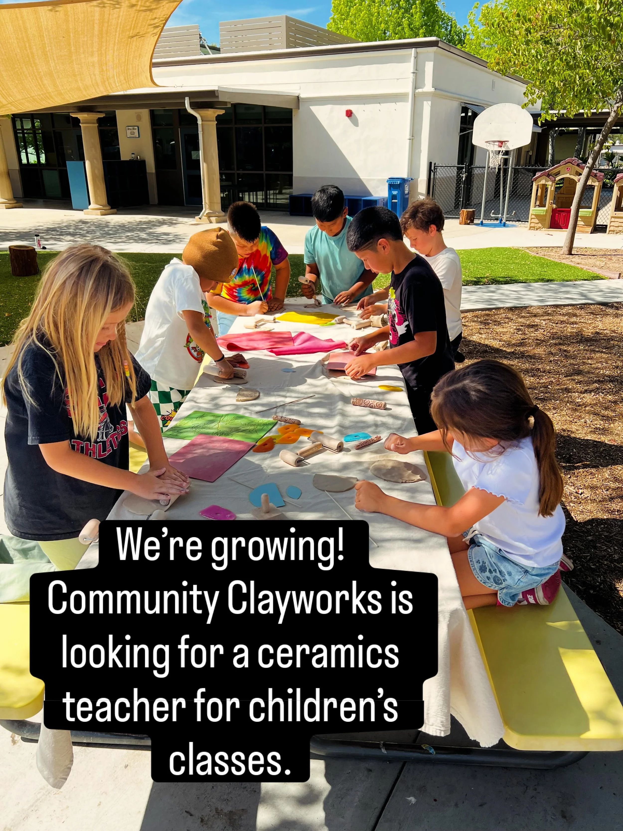 To apply, please send a resume and relevant ceramics/teaching experience to staff@communityclayworks.com