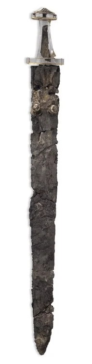 Sword excavated at Sutton Hoo, British Museum , 6th-early 7th century.