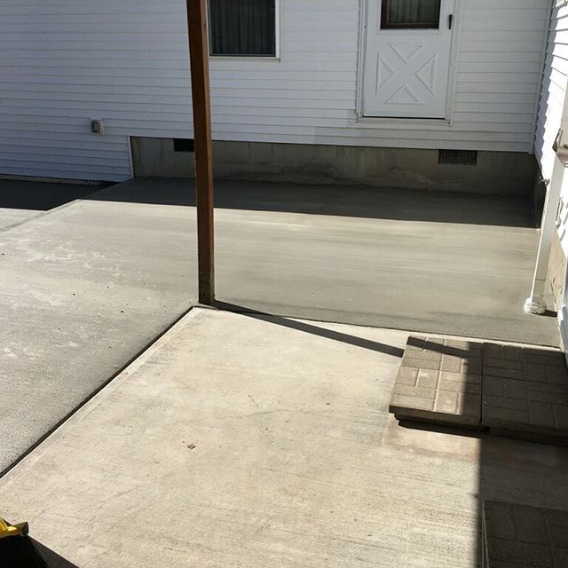 Old meets new: my dad, uncle, and grandpa Fay poured the first pad. 15 years later I added two more. #patiovibes #familybusiness #senecalake #fingerlakes #upstateny