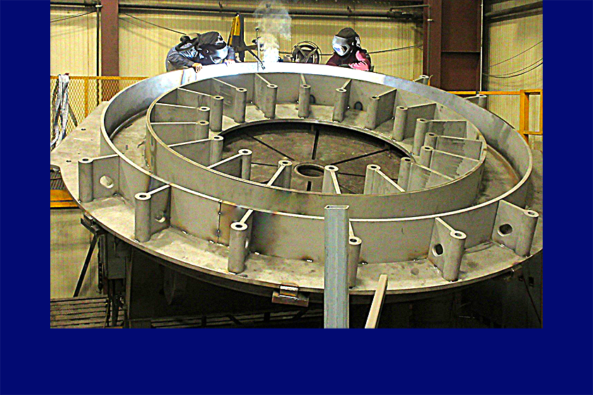 Structurally Stiffened Weldments for Magnet Support
