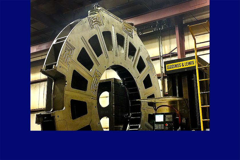 Final Machining of Test Base Weldment