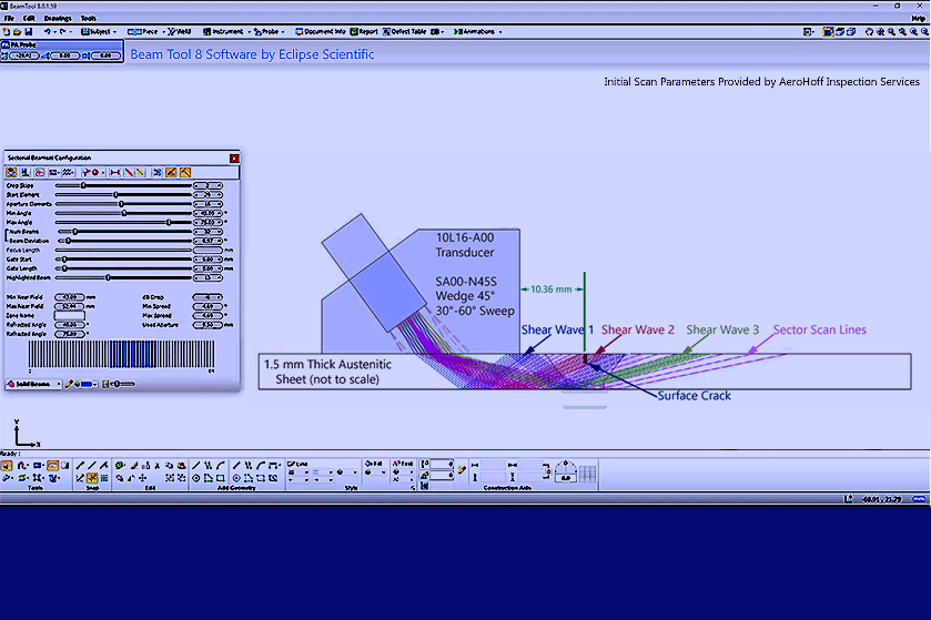 Phased Array Ultrasonic NDT Process Development