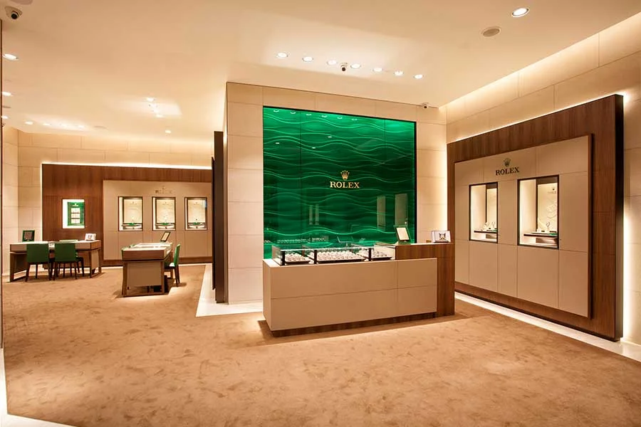 Flagship Rolex store located at Melbourne Airport.