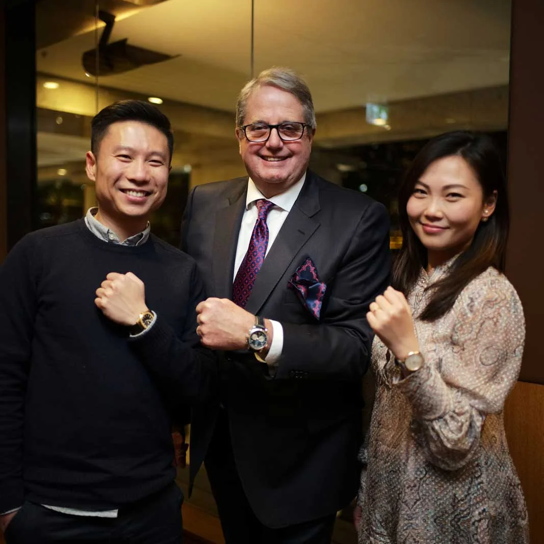 Eric Van De Griend and friends at a private dinner with Brequet & Blancpain.