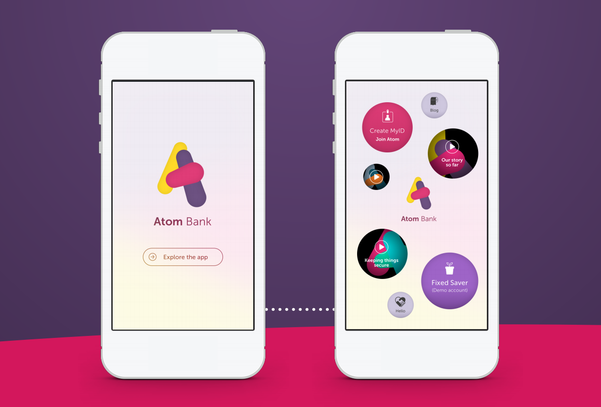 Atom Bank is built purely as a digital mobile bank.