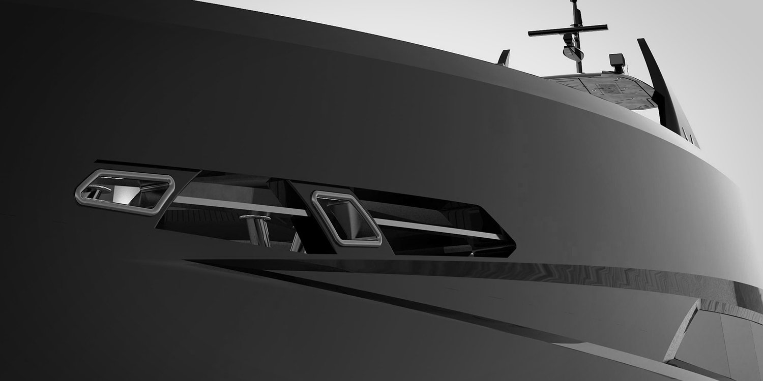 Yacht exterior detail
