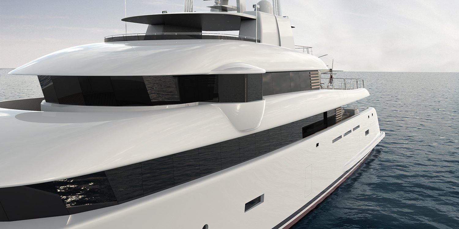 Yacht exterior detail