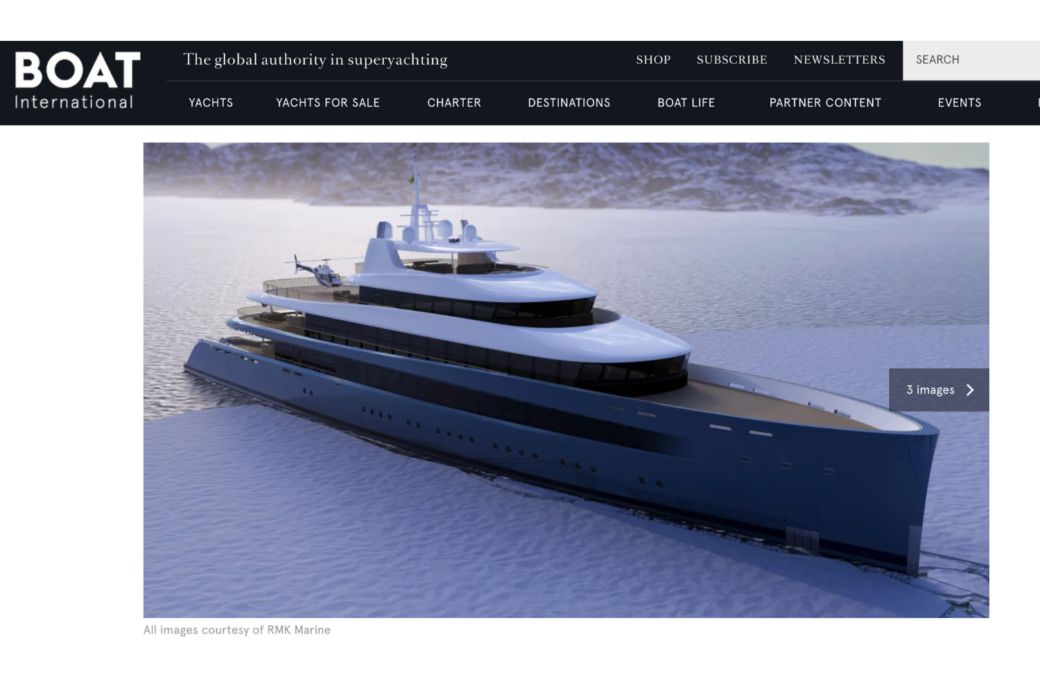 SuperYacht Times — “RMK Marine unveils 90m special steel superyacht concept for extreme climates”