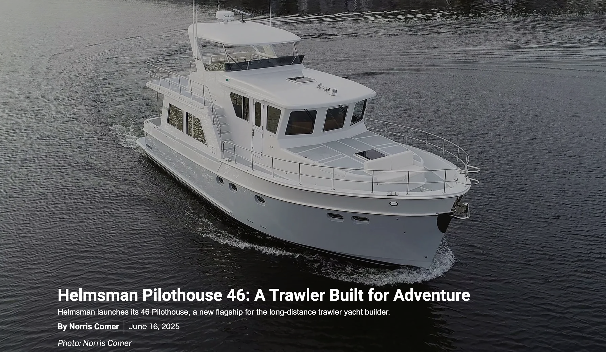 PASSAGEMAKER Features the Helmsman 46 Pilothouse Designed by ER Yacht Design