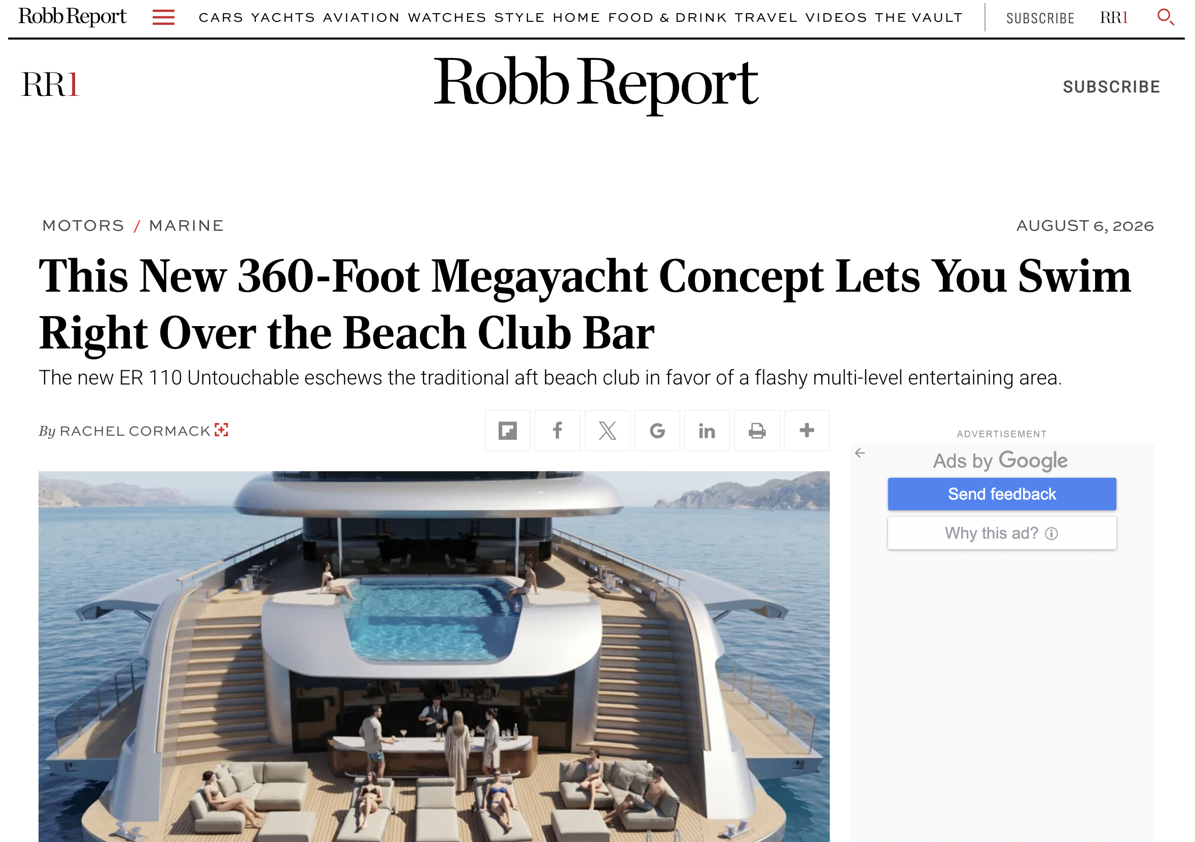 Robb Report Highlights ER 110 Untouchable