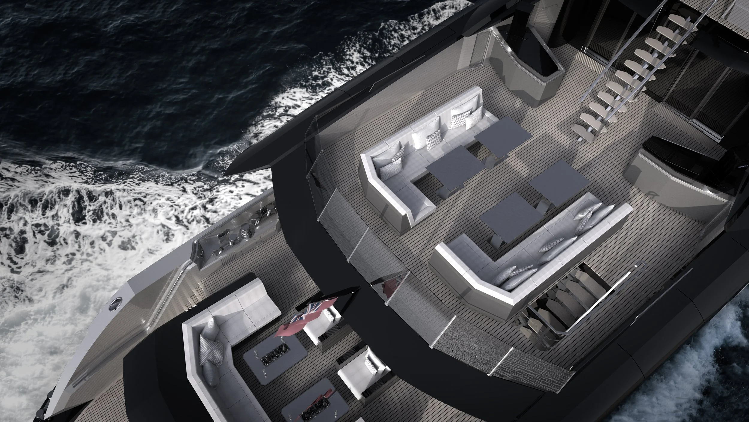 GOTHAM 46 m Sports Superyacht deck