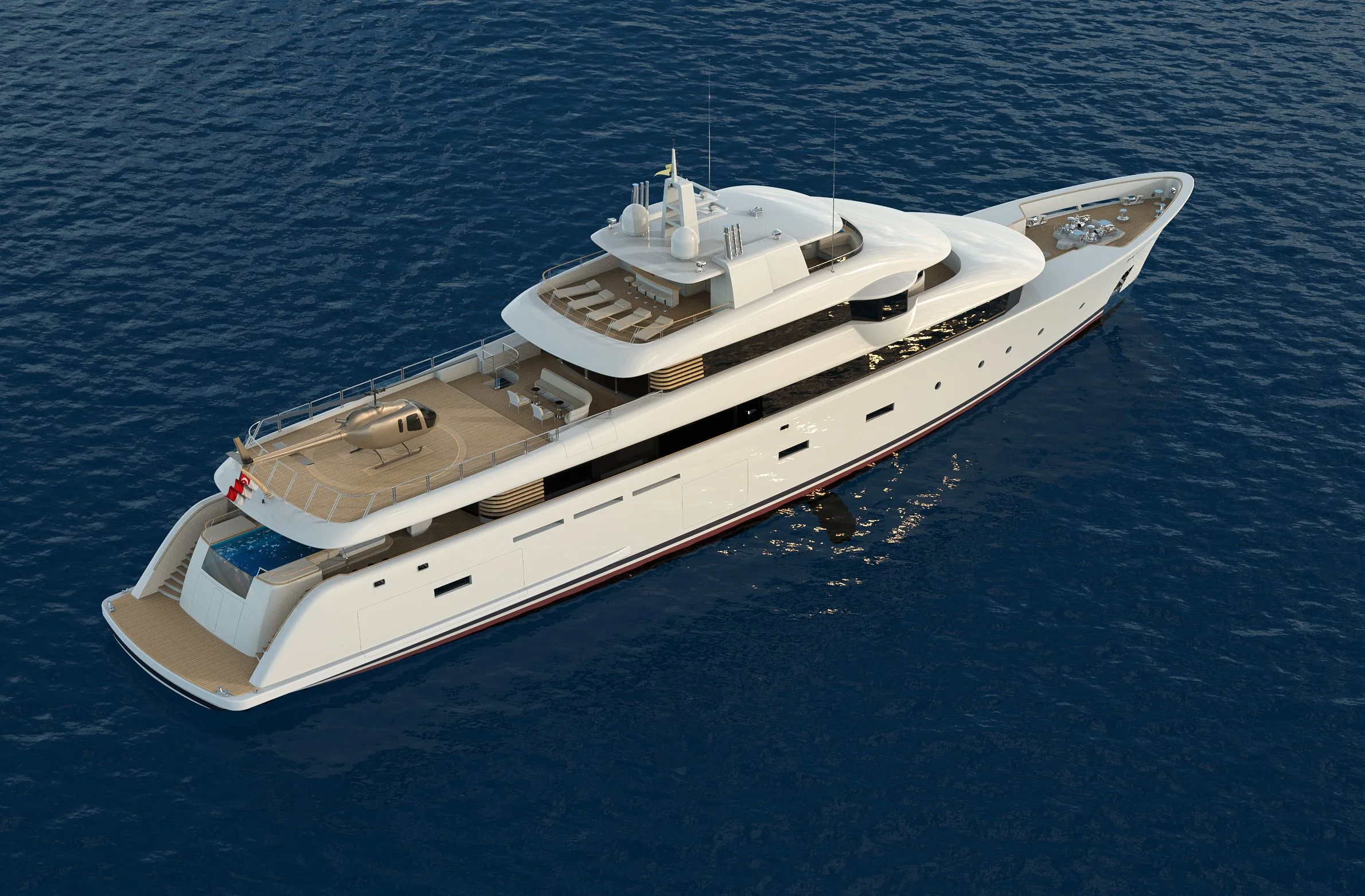 ER 65 Ice Class Expedition Motor Yacht decks