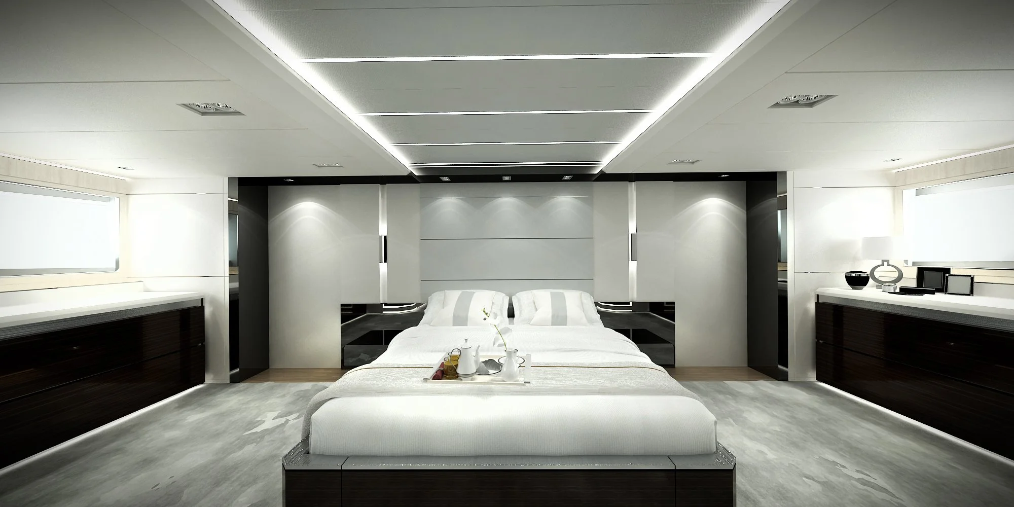 GOTHAM 46 m Sports Superyacht master cabin