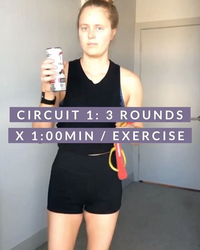 Band Only ((Anywhere)) Workout
&bull;
&bull;
*for some reason, I feel less restricted when I say &ldquo;anywhere&rdquo; VS at home when describing workouts now. Sorry not sorry.
&bull;
&bull;
Essentials:
@celsiusofficial to make me feel like the live