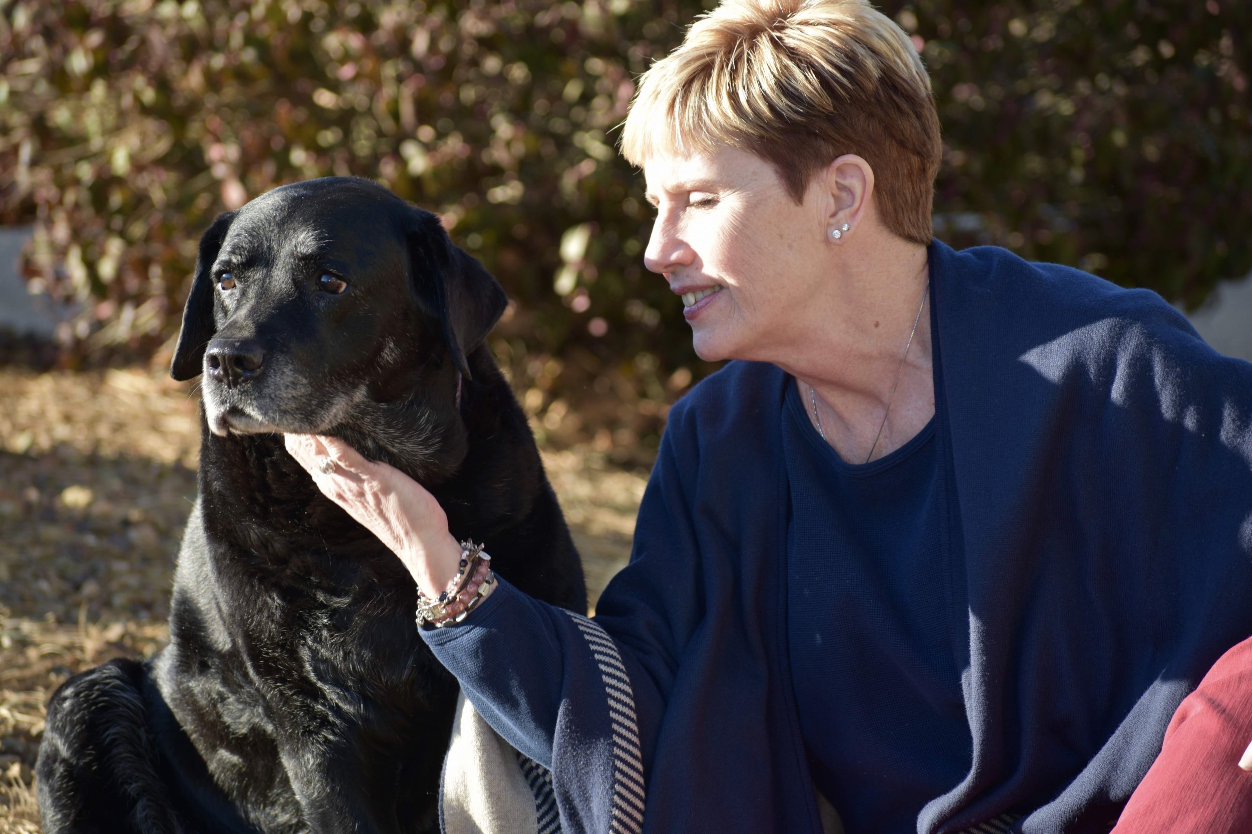 Owner Pam Sculthorp and her dog and best friend Dakota