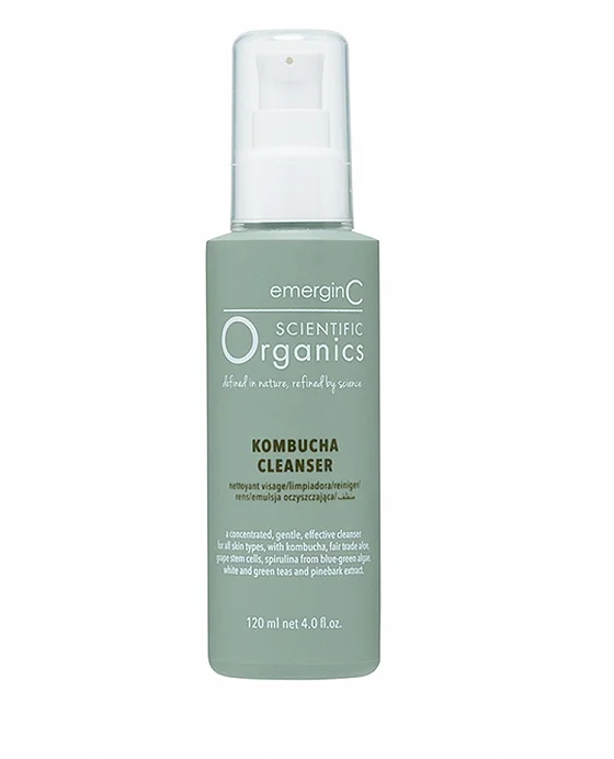 Kombucha Cleanser A gentle, effective facial cleanser for all skin types that helps remove make-up, excess oil, and environmental pollutants without drying the skin. Skin type: All skin types. Result: Helps condition skin, calms sensitivity, improves tone and texture, fights free radical damage, and helps restore minerals.