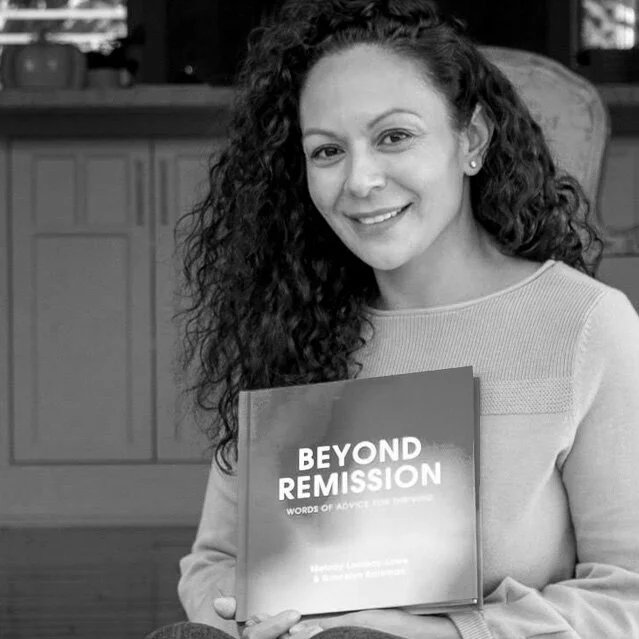 Melody Lomboy Lowe, cancer survivor, wife, mom, avid swimmer, author of beautiful photo book Beyond Remission and head of Luna Peak Foundation, serving the cancer and grief communities.