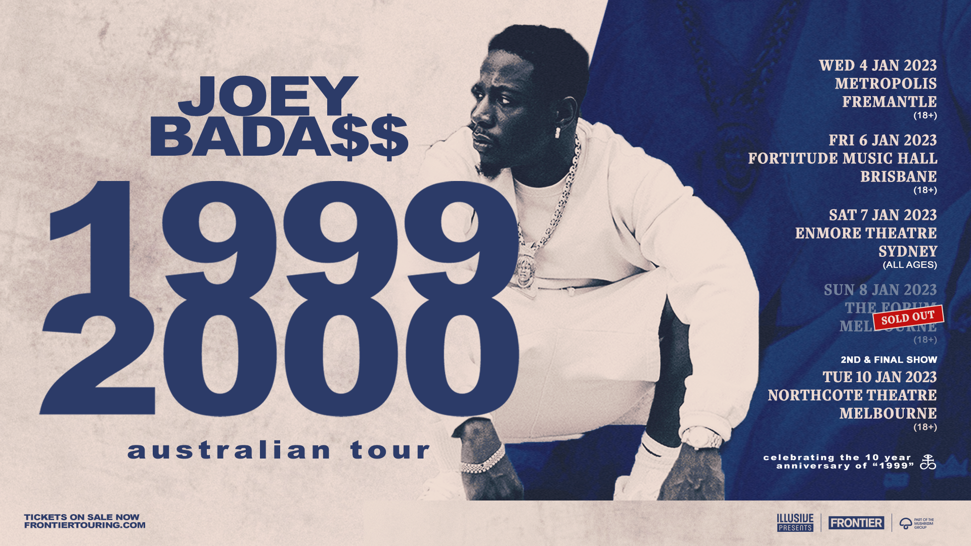 JOEY BADA$$ FINAL MELBOURNE SHOW ADDED TO ‘AUSTRALIAN TOUR 2023’