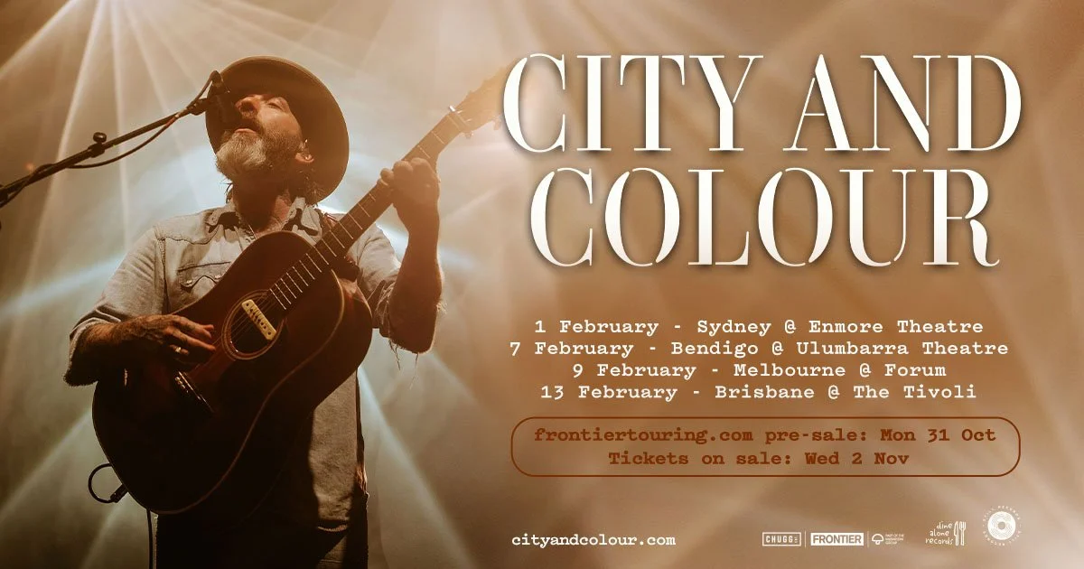 CITY AND COLOUR RETURNS TO AUSTRALIA FOR HEADLINE DATES IN FEBRUARY 2023