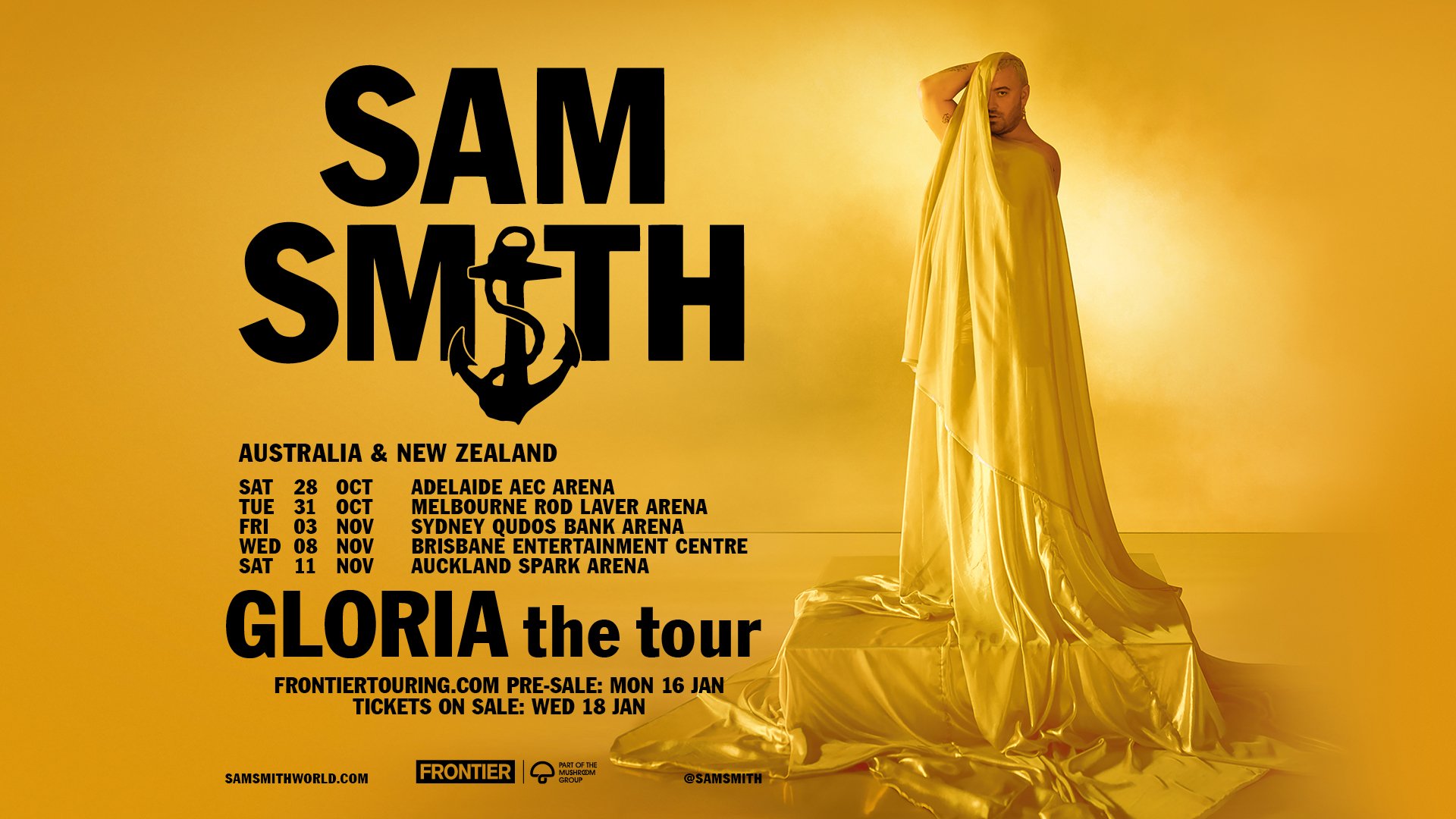 Ditch This Magazine - Sam Smith (UK) announces 'GLORIA the tour'