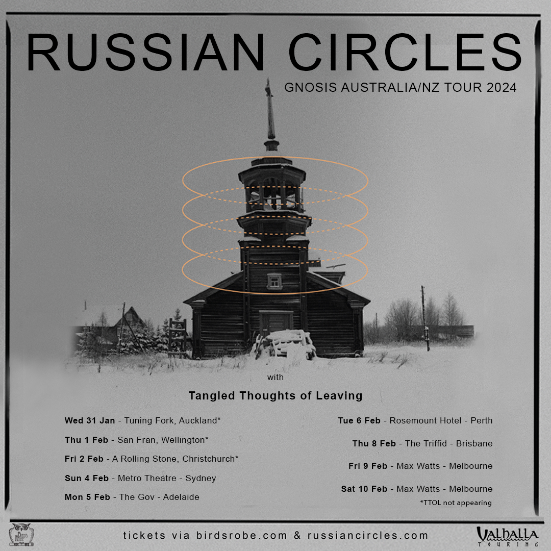 Russian Circles announce “GNOSIS” Australia & New Zealand tour