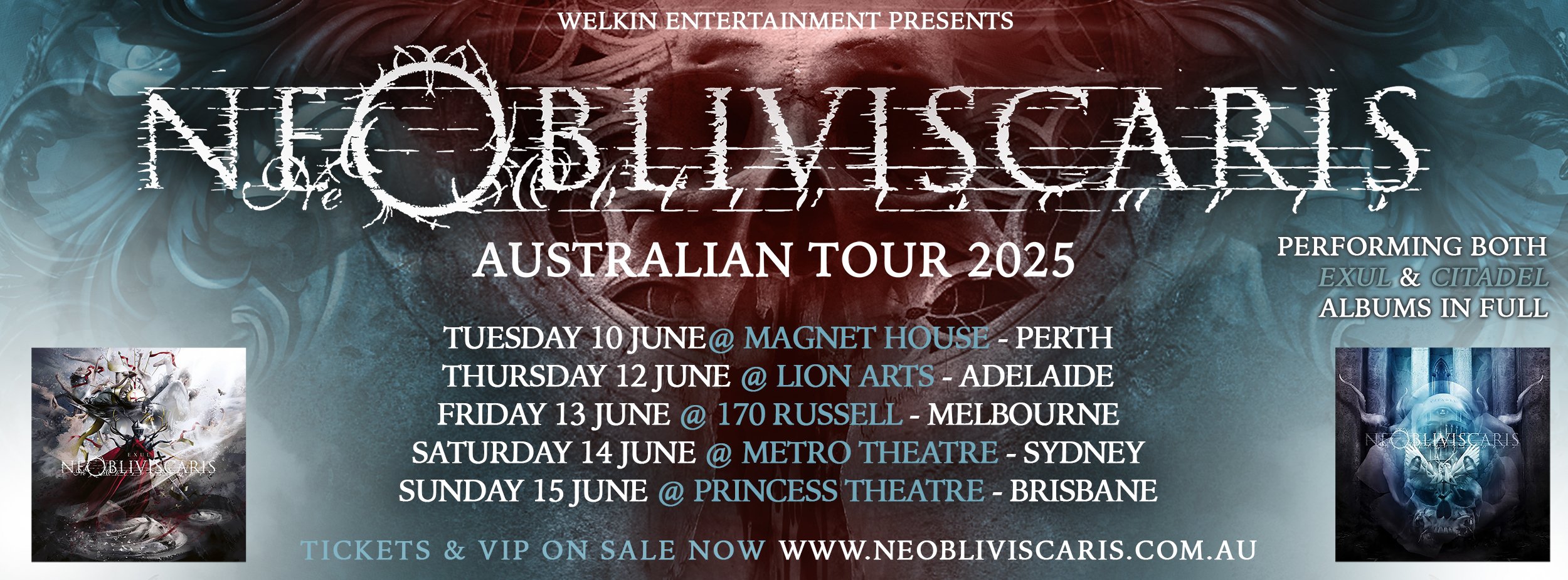 Ne Obliviscaris: Announce National Tour For June Playing Citadel and Exul Albums in Full.