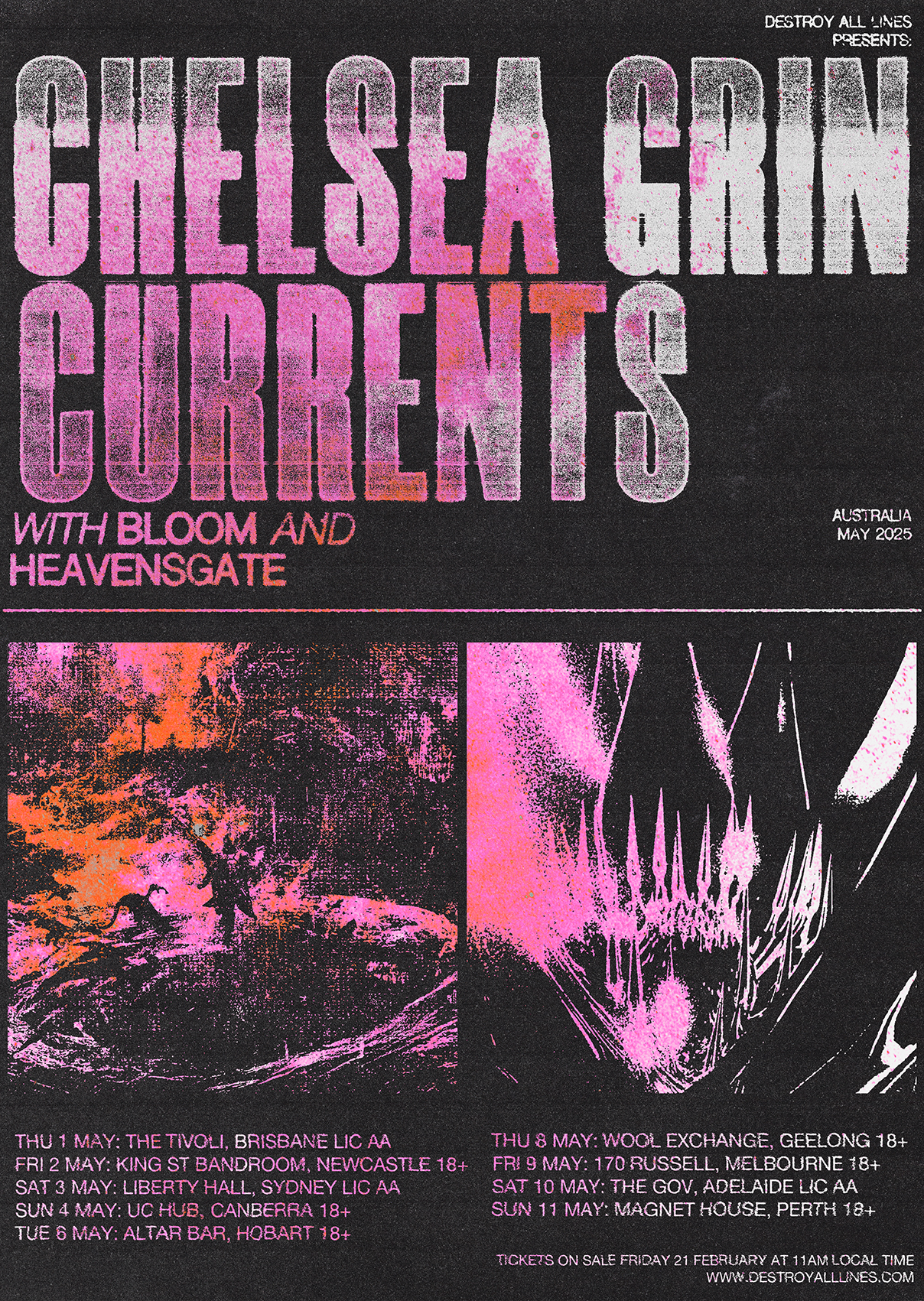 Chelsea Grin (US) & Currents (US) announce Australian co-headline Tour this May