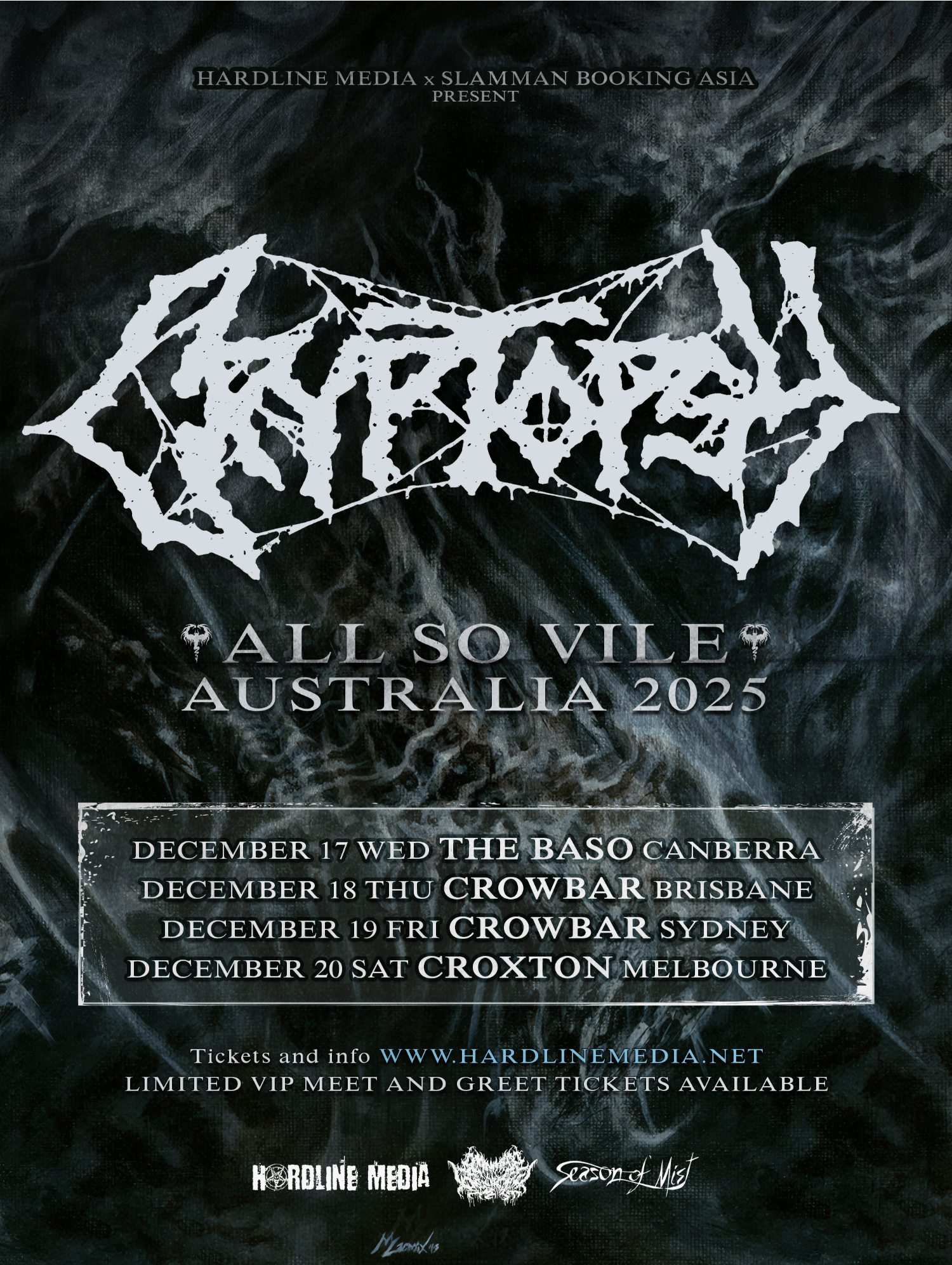 Cryptopsy - Canadian Death Metal Legends Announce December Tour