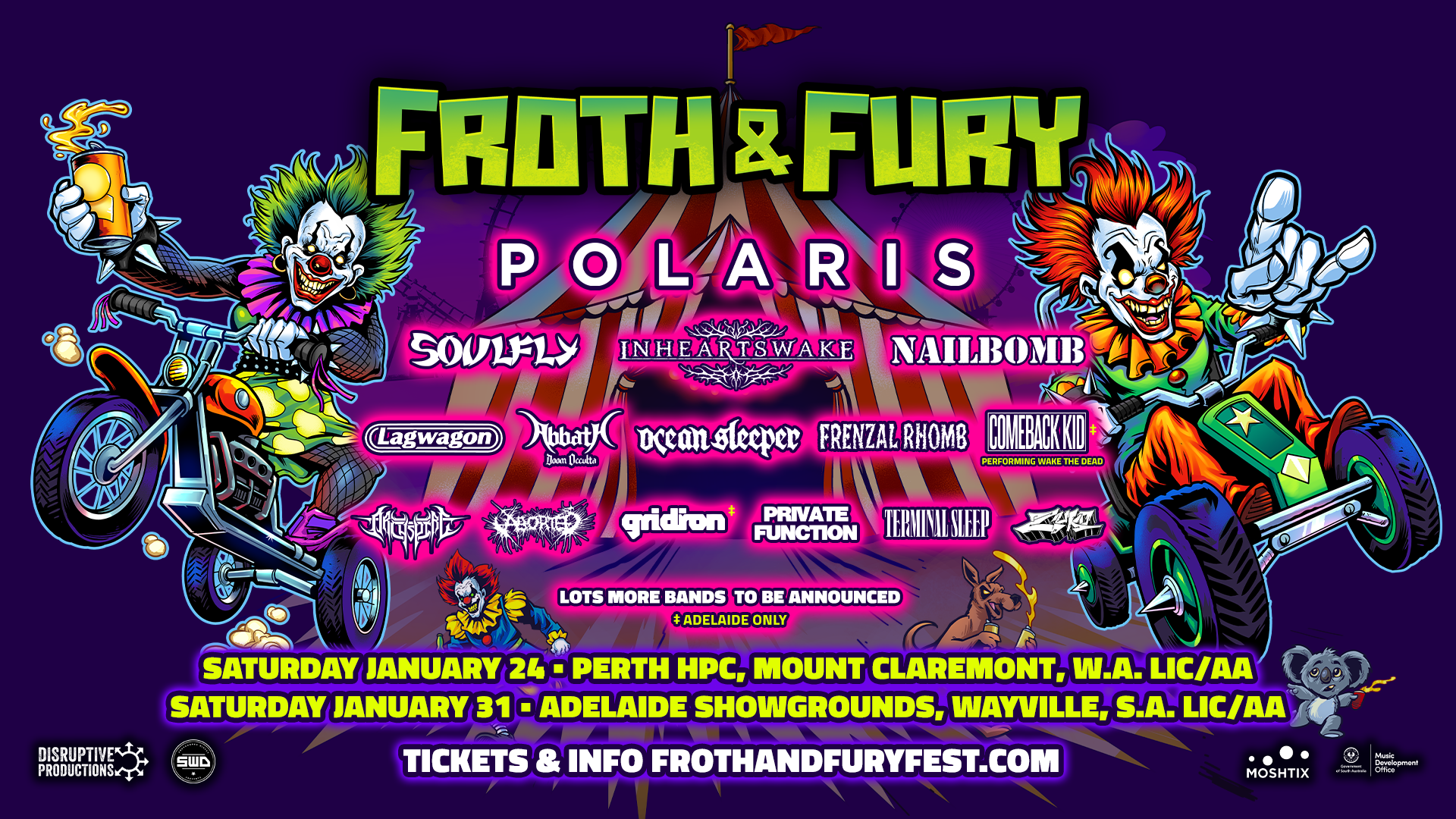 FROTH & FURY FEST 2026 FINAL LINEUPS ANNOUNCED!