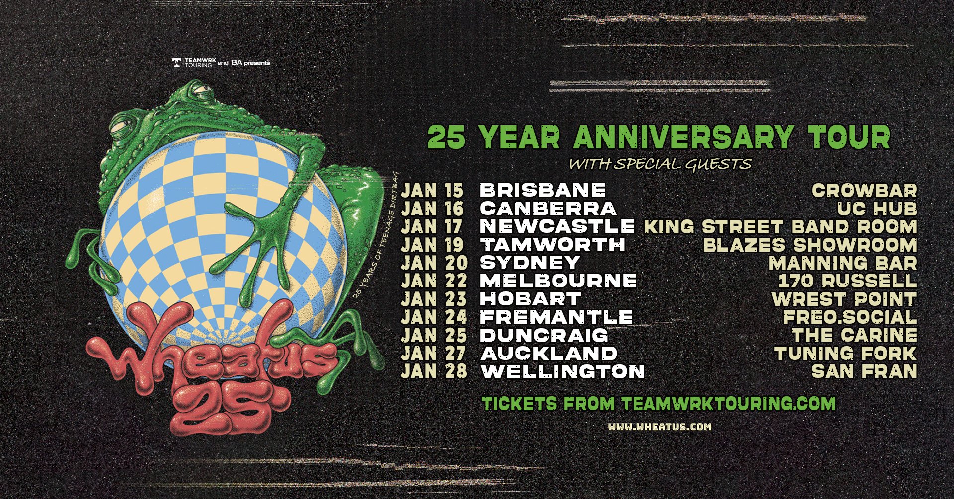 Celebrate 25th Anniversary Of Teenage Dirtbag With Massive Tour of Australia and New Zealand, Jan 2026