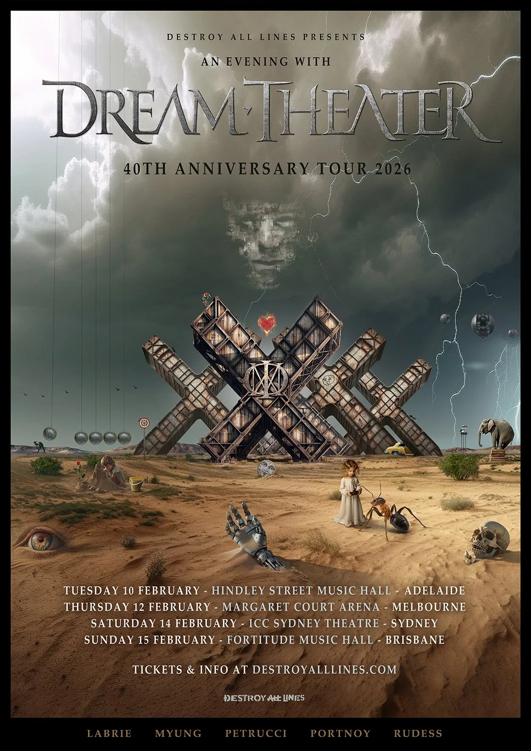 DREAM THEATER BRING 40TH ANNIVERSARY TOUR TO AUSTRALIA IN FEBRUARY
