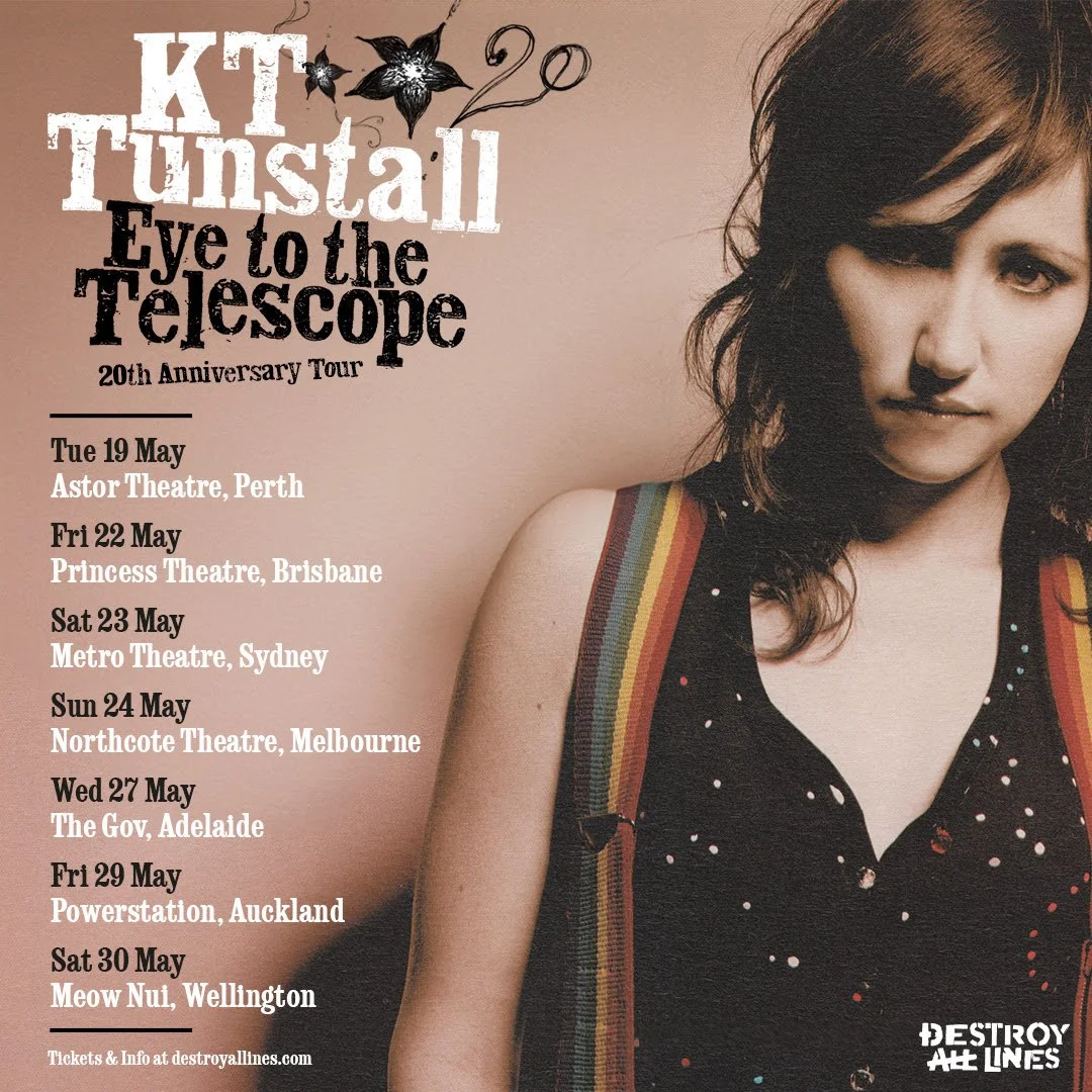 KT Tunstall - Eye To The Telescope - 20th Anniversary Tour Australia and New Zealand, May 2026