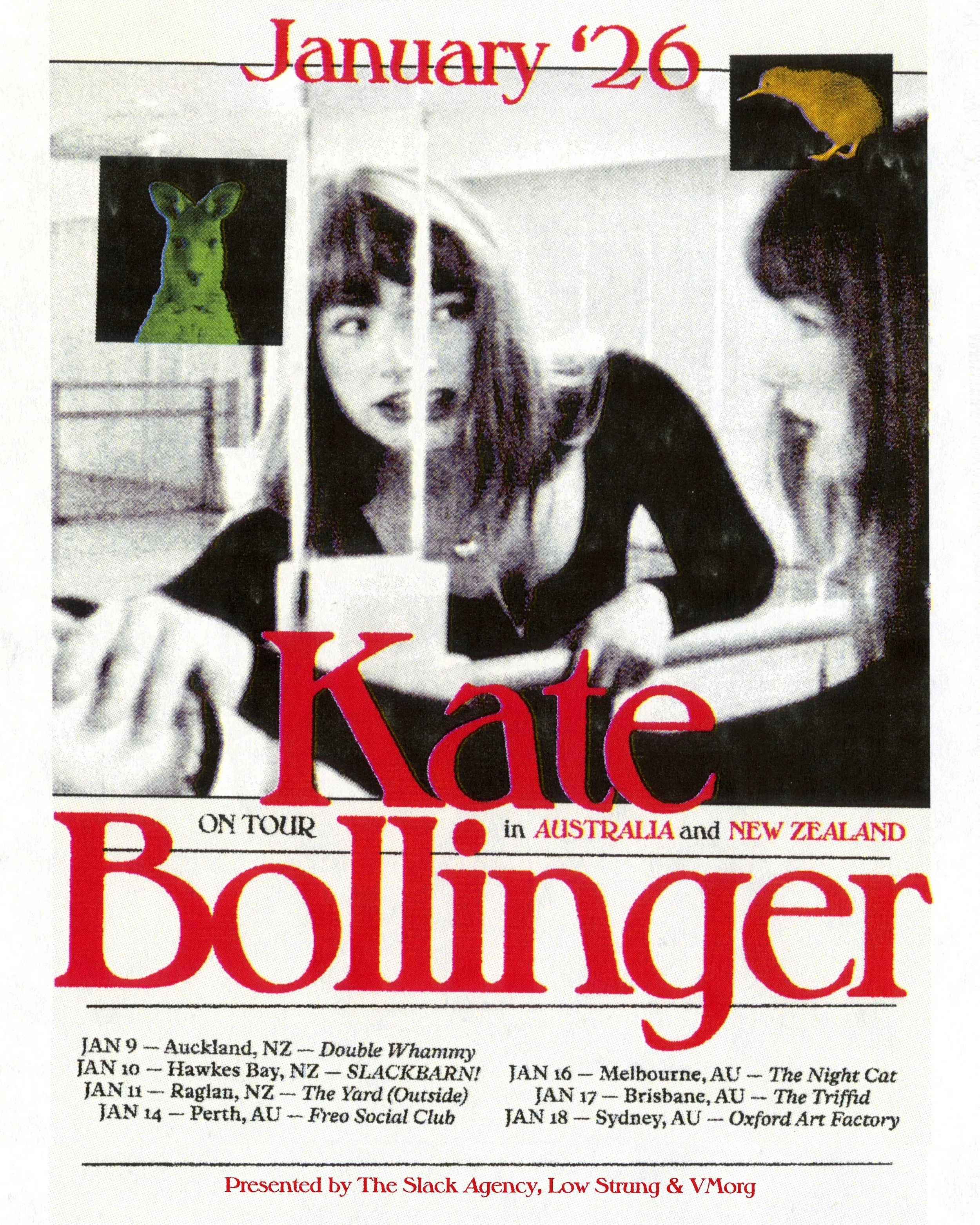 KATE BOLLINGER ANNOUNCES FIRST AUSTRALIAN TOUR 