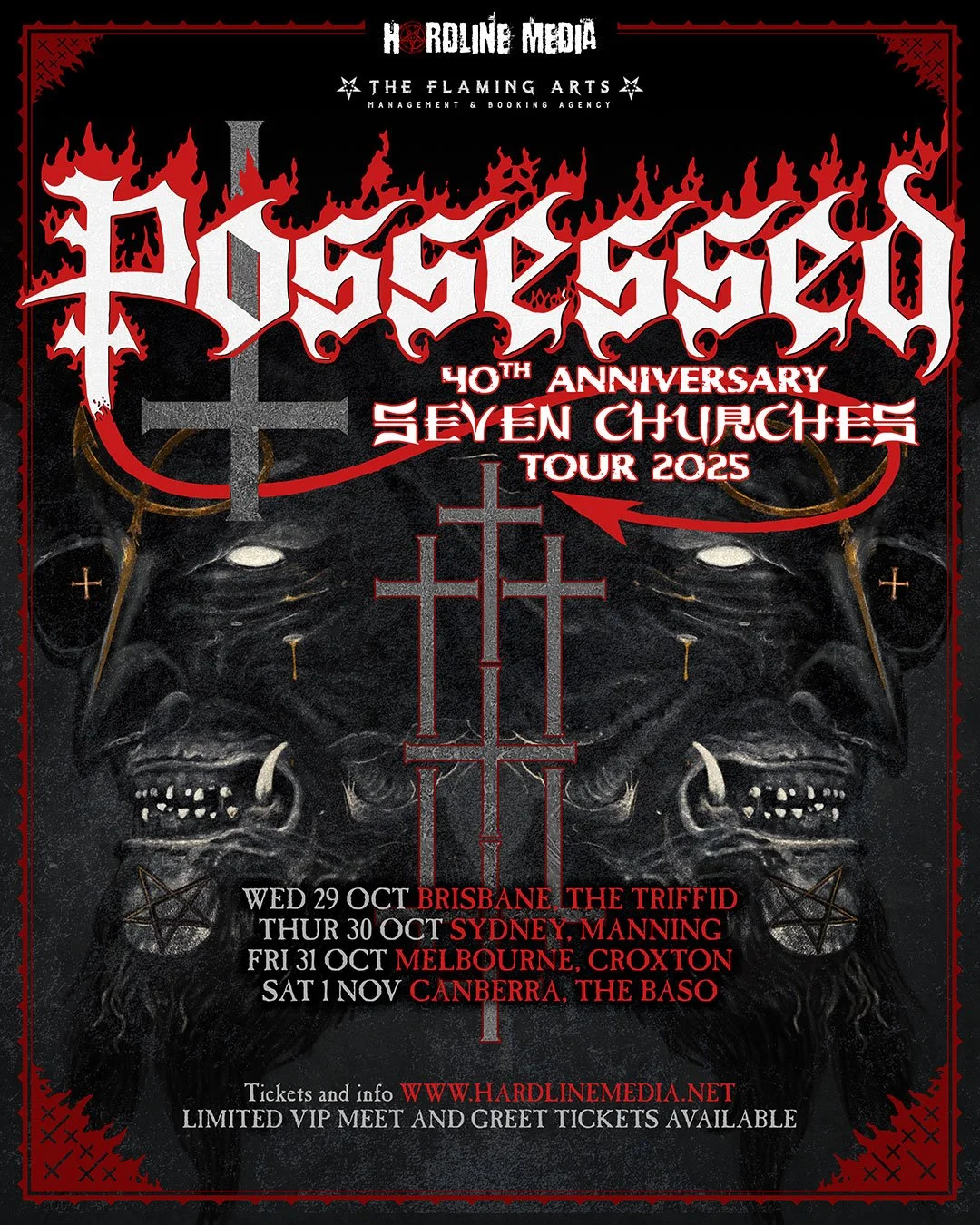 POSSESSED Announce "40th Anniversary Seven Churches" Australian Tour