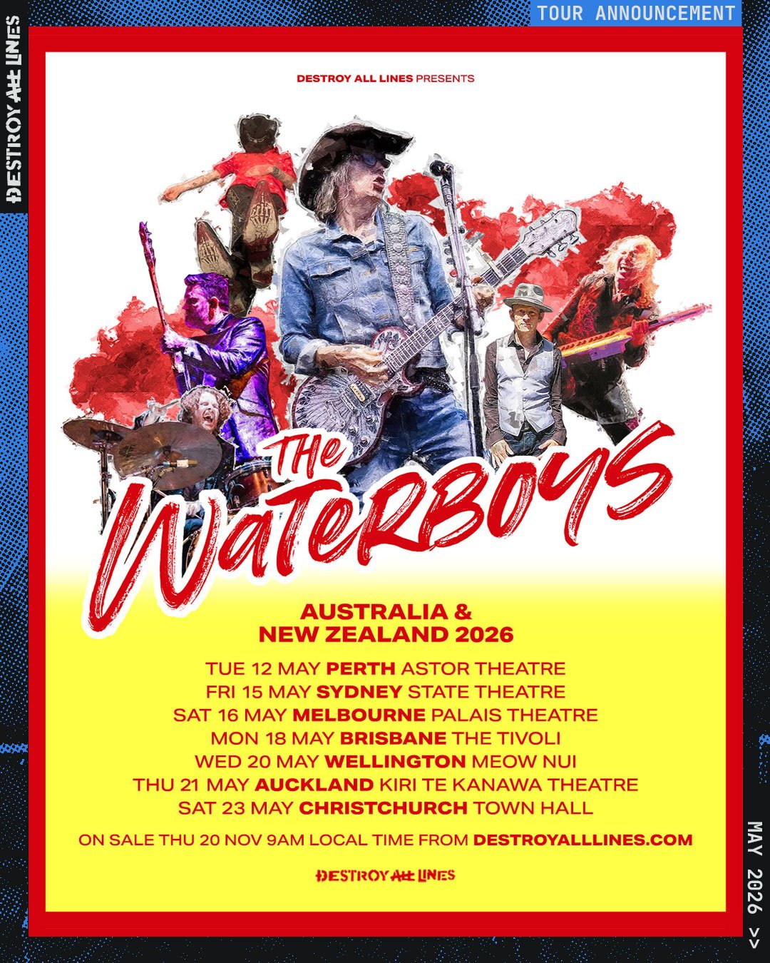 THE WATERBOYS Announce May 2026 Australian Tour