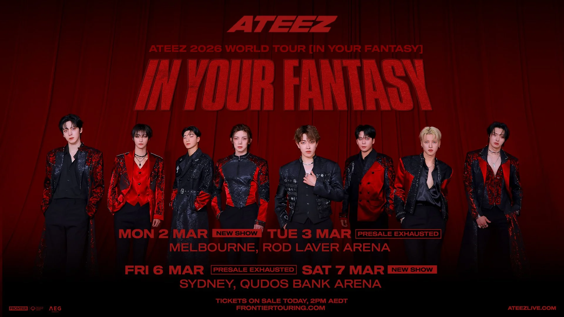 ATEEZ: Global supergroup announces second Melbourne &amp; Sydney shows for ATEEZ 2026 WORLD TOUR