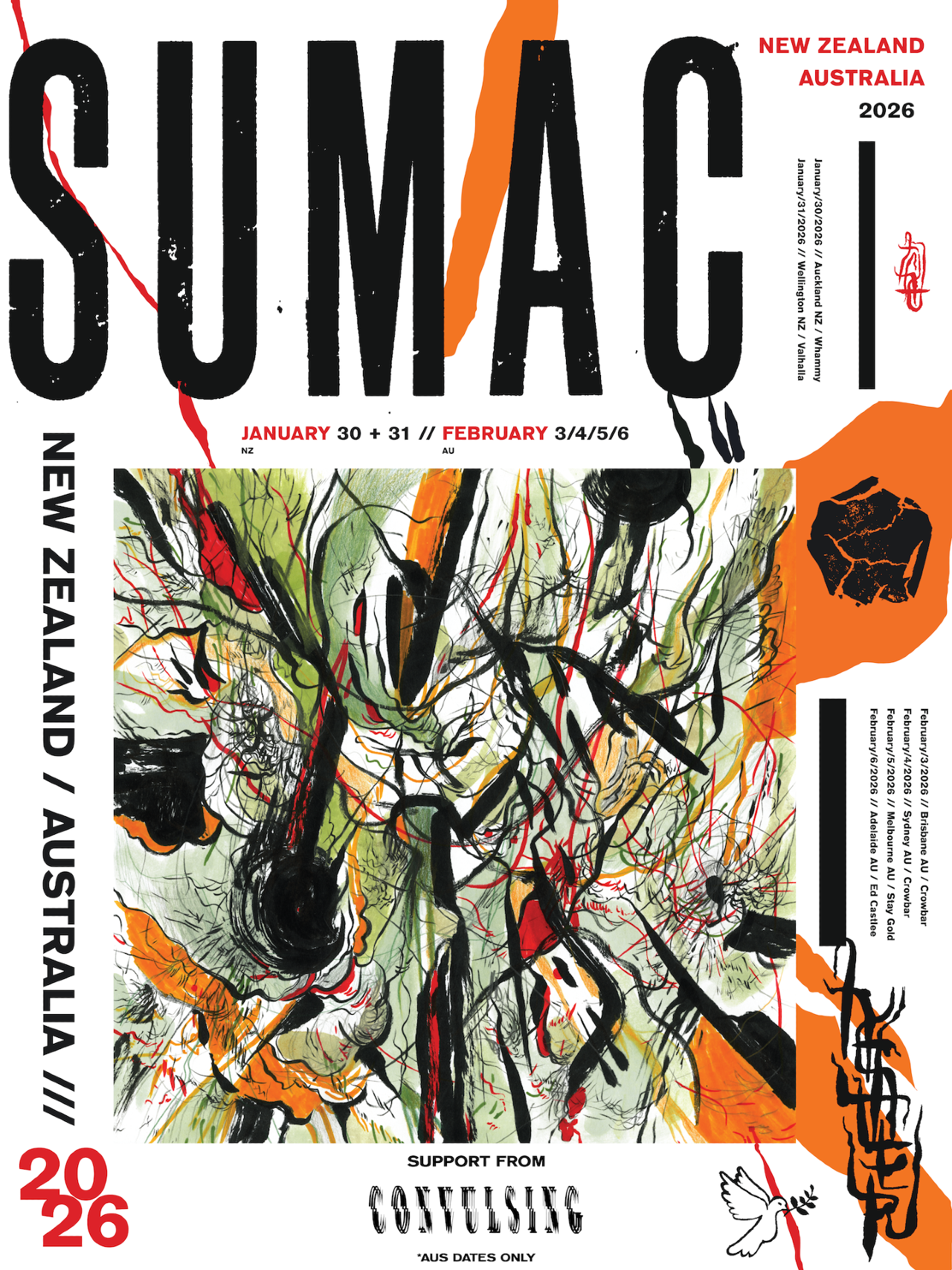 SUMAC Announce First-Ever Australasian Tour in February 2026