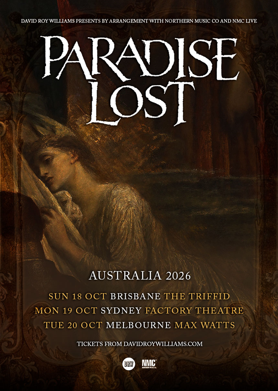 PARADISE LOST Announce October 2026 Australian Tour