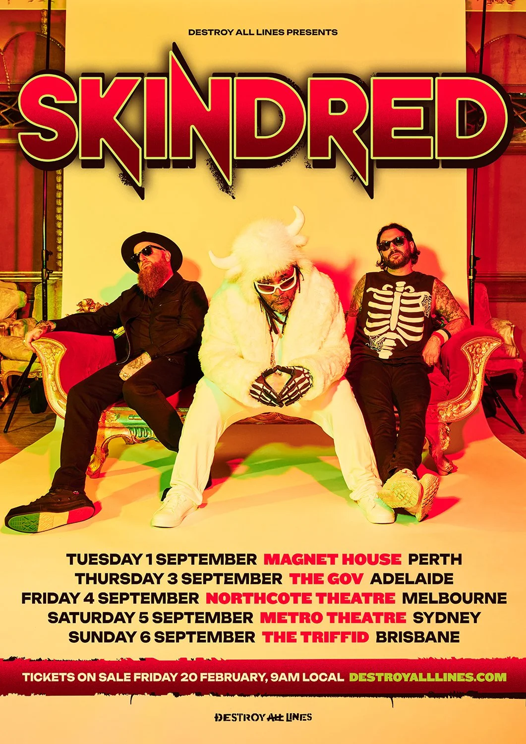 Skindred: the Welsh ragga metal legends announced an Australian headline tour for September