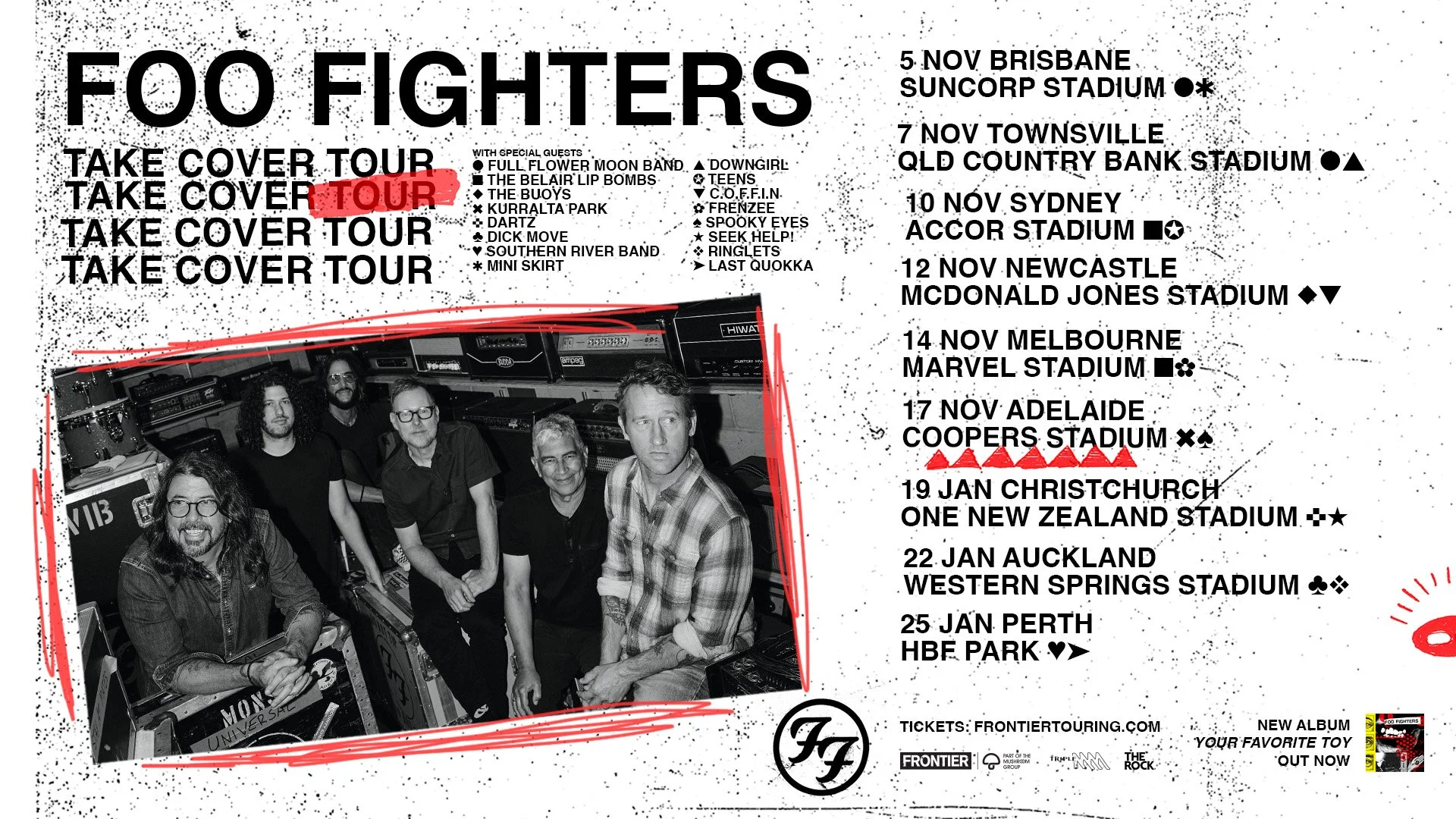 FOO FIGHTERS – TAKE COVER TOUR | Tickets on sale now | New album out today!