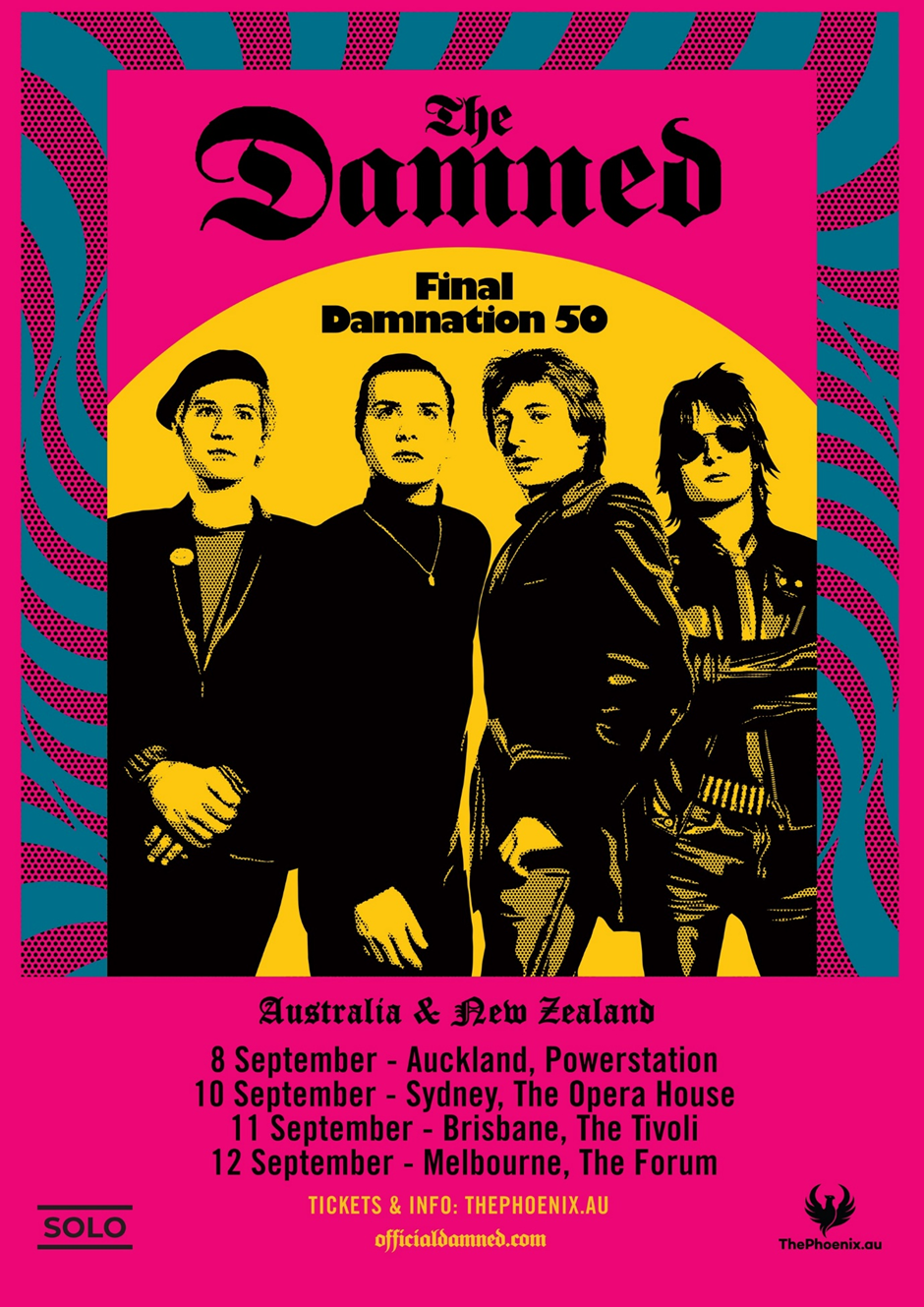 THE DAMNED Announce: The Final Damnation 50th Anniversary Australian and New Zealand Tour