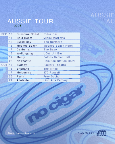 No Cigar announce most expansive Australian tour to date