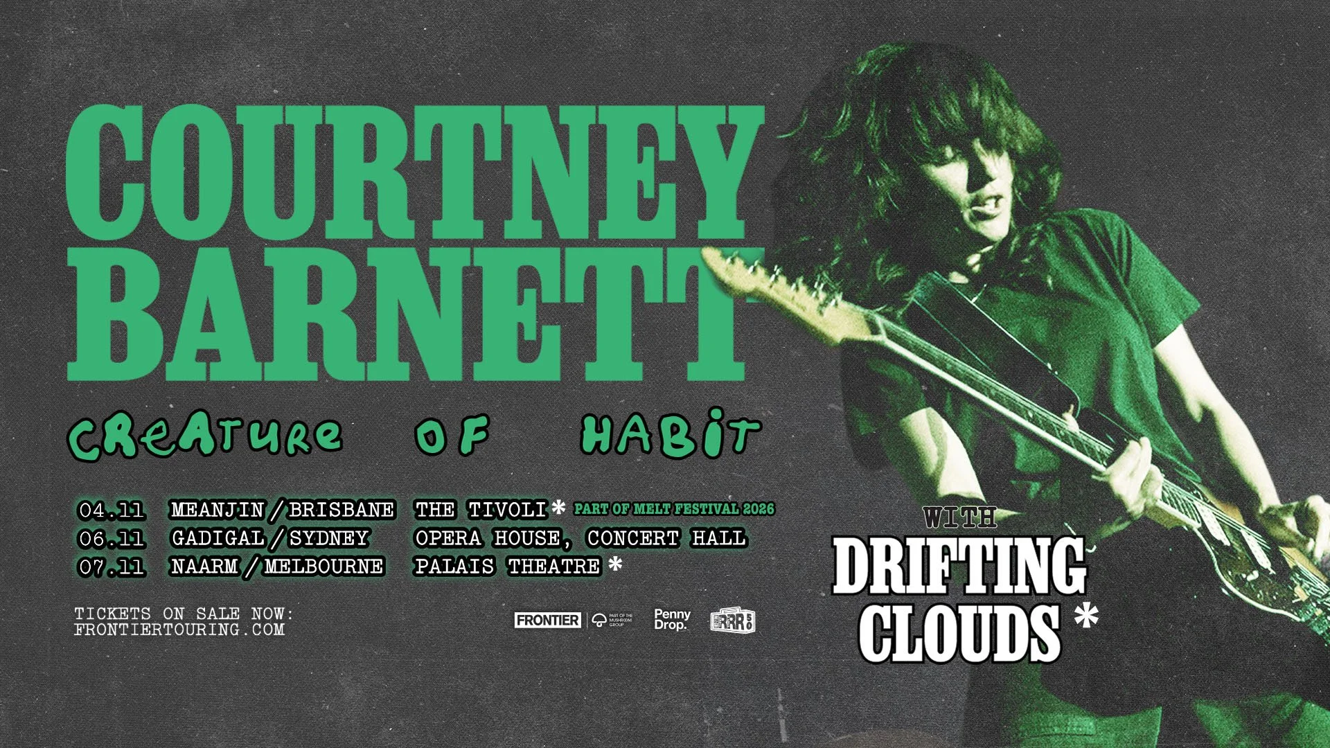 COURTNEY BARNETT: Announces Drifting Clouds will open on Creature of Habit Tour this November