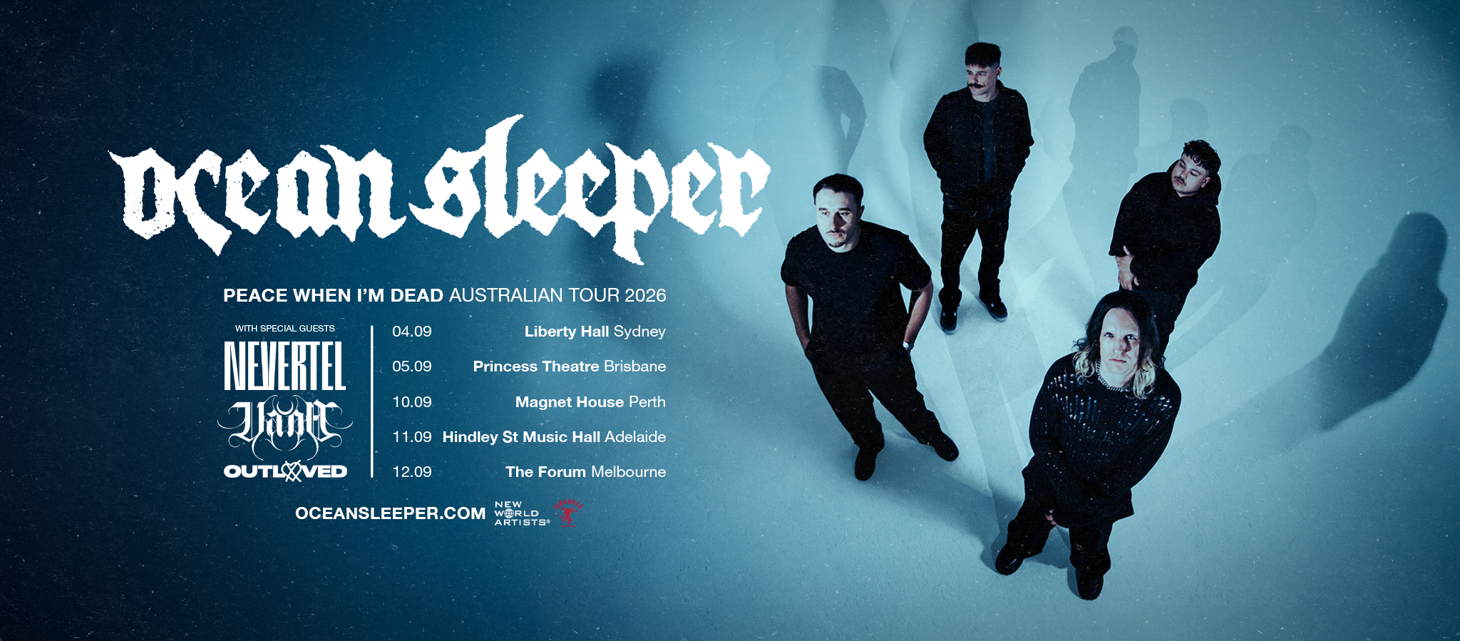 OCEAN SLEEPER Announce Biggest Australian Headline Tour To Date - This September