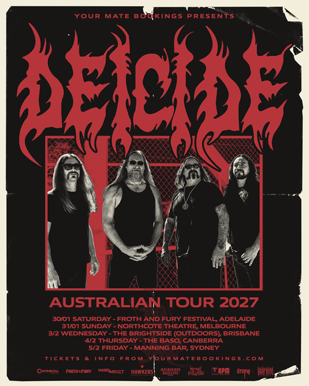 DEICIDE Return To Australia For The First Time Since 2006 In January / February 2027