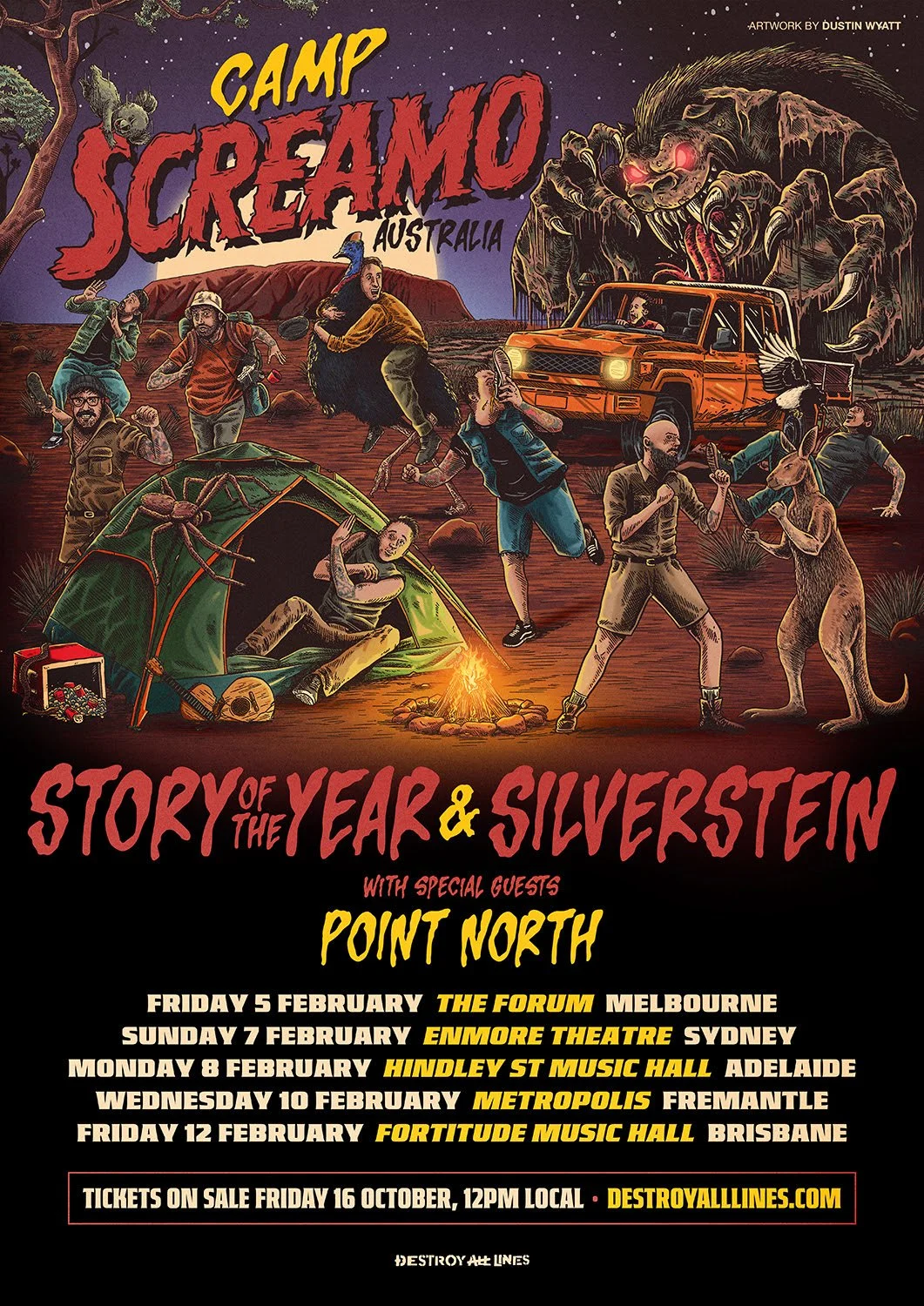Story Of The Year &amp; Silverstein Camp Screamo Co-Headline Australian Tour 2027 With Special Guests Point North