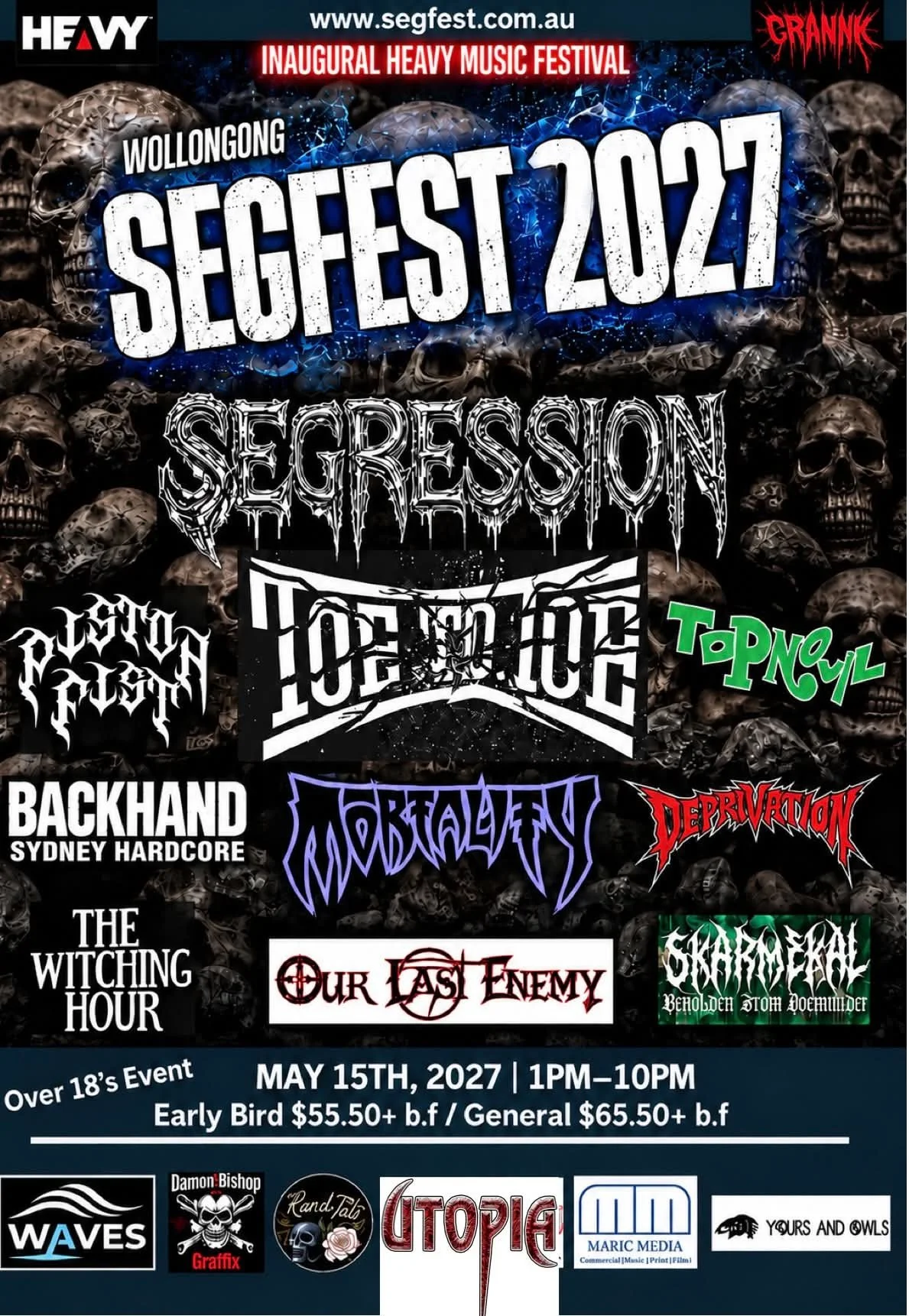 Segression - Australian Metal Icons Celebrate Three Decades With The First Seg Fest on May 15, 2027